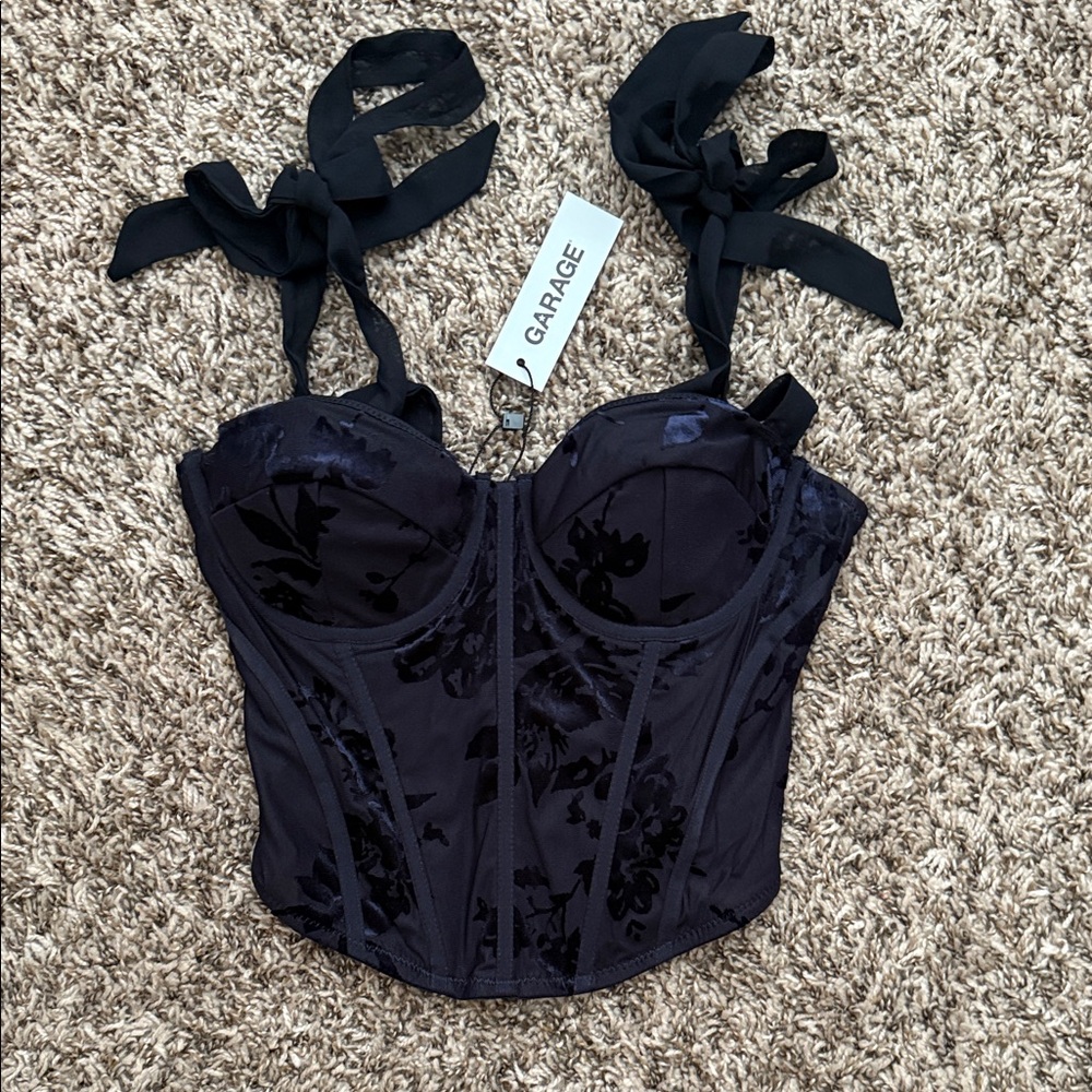 Navy Garage Corset NWT Size XS